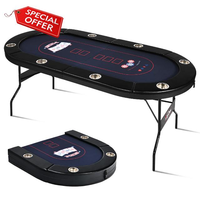 71 Inch Poker Table Foldable