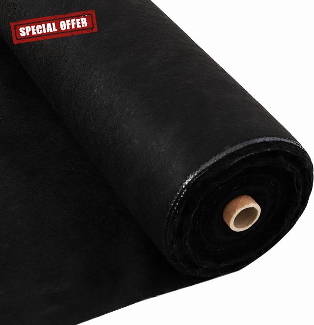 5.8oz Woven Weed Barrier Fabric - Double Layer Heavy Duty Ground Cover