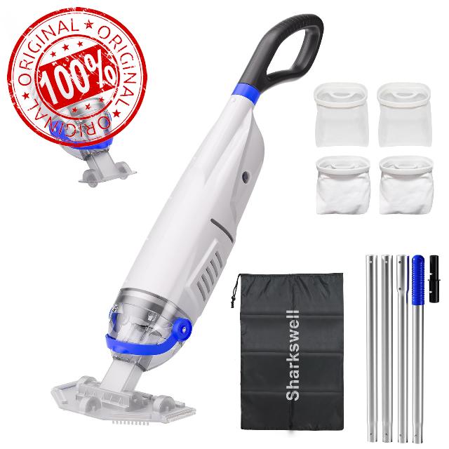 (2025 Upgraded) Cordless Pool Vacuum with Telescopic Pole