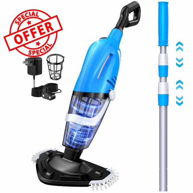 Pool Vacuum for Above Ground Pool with a Telescopic Pole
