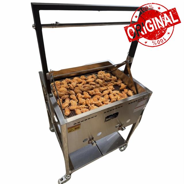 12 Gallon Deep Fryer Cart with Basket Lift | Portable Large Batch Fryer | Santa Maria Fryer | Outdoor Propane | Frying Cart for Chicken