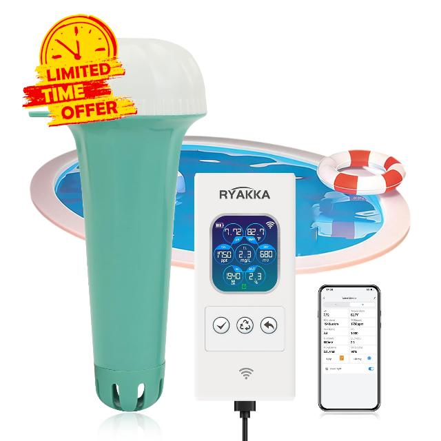 Smart Pool Monitor - Advanced Digital Water Tester for pH