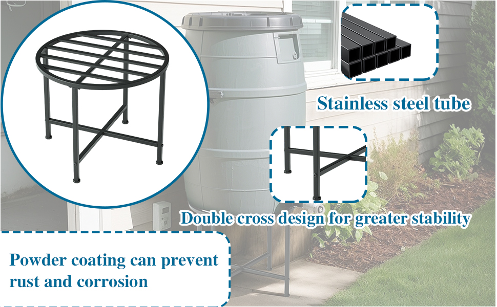 rain barrel stand 50 gal