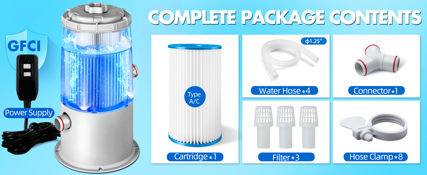 pool water filter pump