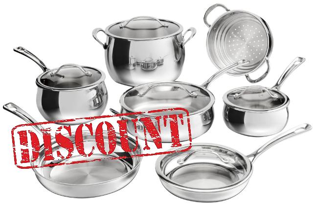Cuisinart 12-Piece PureClad™ Triple-Ply Stainless Steel Cookware Set
