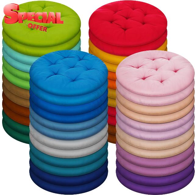 48 Pcs Round Floor Pillows 15.7 Inch Flexible Seating Pillows Chair Floor Cushions Reading Cushions for Kids Adults Classroom Home School Playing Supplies (24 Colors)