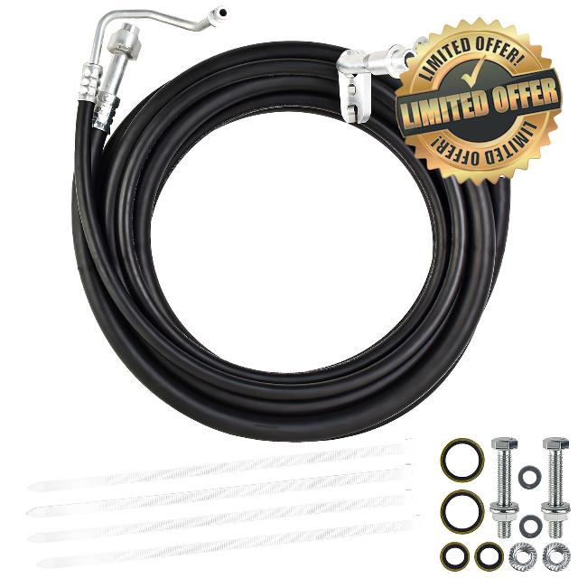 Mupera Rear AC Line Set - YTE33439 Rear/Auxiliary Air Conditioning Lines Hose Compatible with 2007-2014 Chevy Yukon & Escalade Short Wheelbase SUV