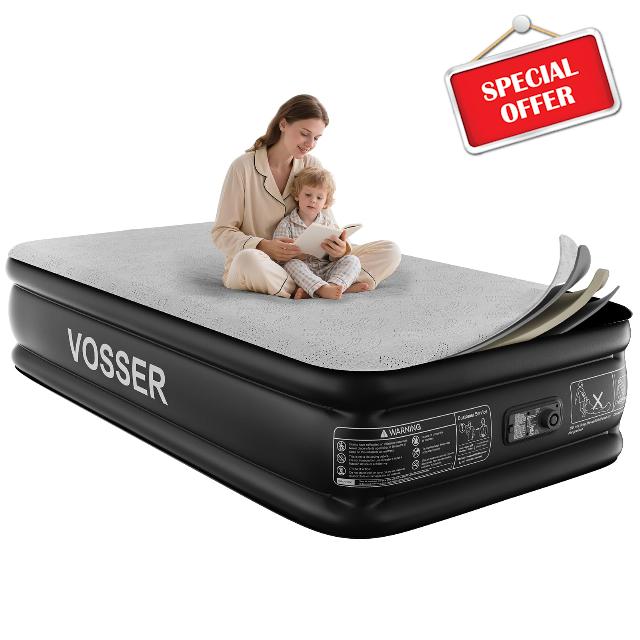 Twin Air Mattress with Built-in Pump