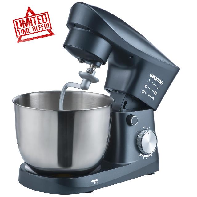 Gourmia 5 Quart 10-Speed Electric Stand Mixer with Bowl + Shield