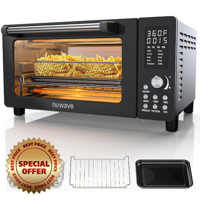 Nuwave Bravo Pro Convection Air Fryer Toaster Oven Combo
