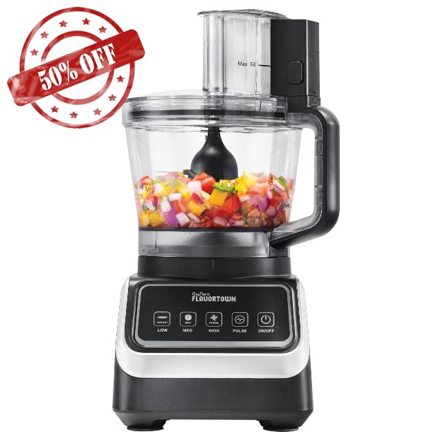 Guy Fieri's Flavortown Food Processor 4-Speed Control with Easyfeed Chute