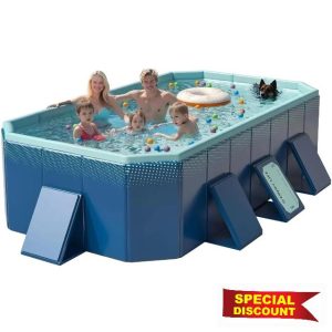 122" Non-Inflatable Foldable Swimming Pool for Family
