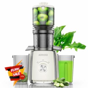 Cold Press Juicer Machines - Masticating Juicer Machines With 5.3'' Large Feed Chute