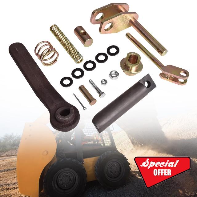227873A1 Quick Attach Coupler Latch Kit Compatible with Case Skid Steer Loader 1838 1835C 1840 1845C