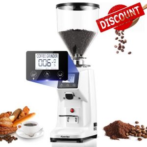Electric Burr Coffee Grinder with Flat Burr
