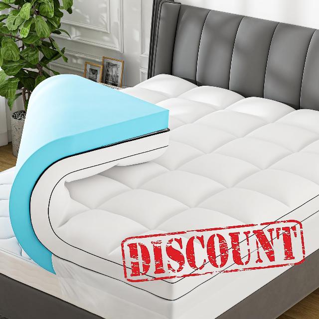 4 Inch King Mattress Topper Dual Layer