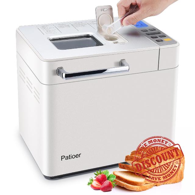 2LB Bread Maker with Yeast & Nut Dispenser