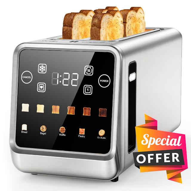 4 Slice Toaster Touch Screen