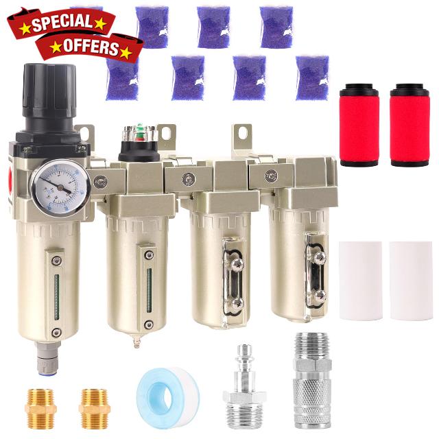 3/4" NPT Industrial Grade 4 Stage Air Compressor Drying System