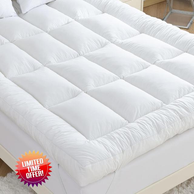WhatsBedding 5 Inch Memory Foam Mattress Topper Queen Size