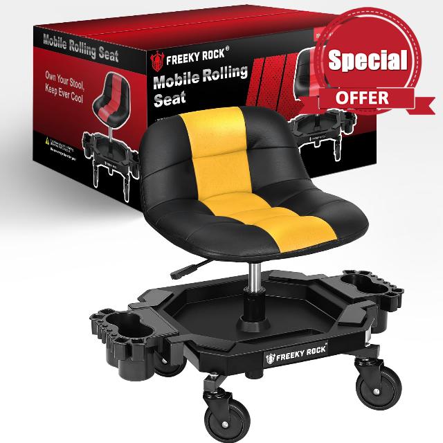 Rolling Stool with Wheels