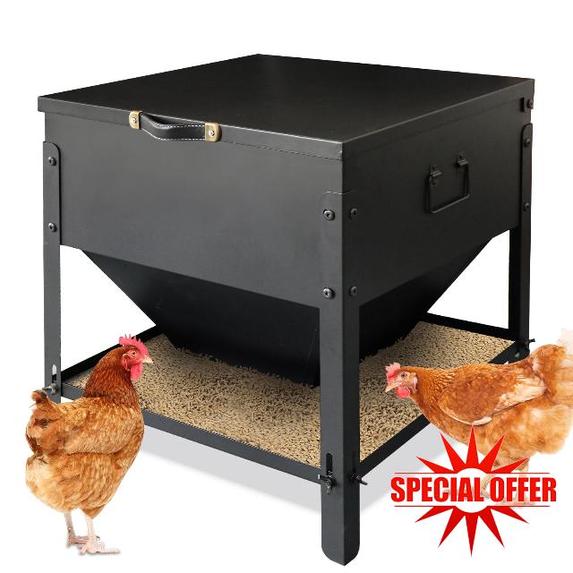 Metal Chicken Feeder No Waste