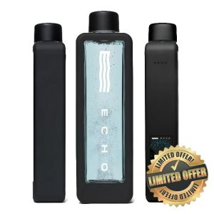 Echo Flask Hydrogen Water Bottle - Active Hydration Solution with Water Intake Tracking & LCD Touch Screen - Compact & Convenient - Transparent Hydrogen Flask - 12 oz