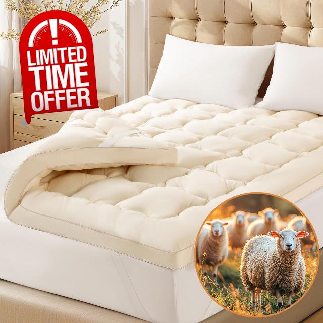 Wool Mattress Topper6-78"x80"