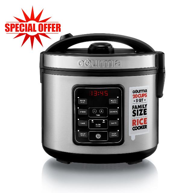 Digital 20-Cup Rice Cooker & Steamer