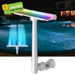 Pool Fountain with 10-Color Lights