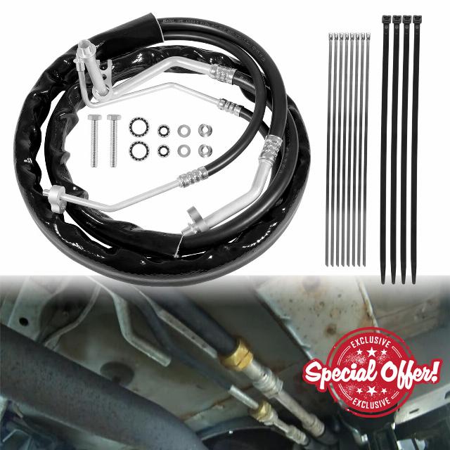 C68100 Rear AC Line Set Air Conditioning Hoses Fit for Dodge Caravan/Grand Caravan/Chrysler -Country & Town Minivans 2012 2013 2014 2015 2016 2017 2018 2019 (C68100-2)