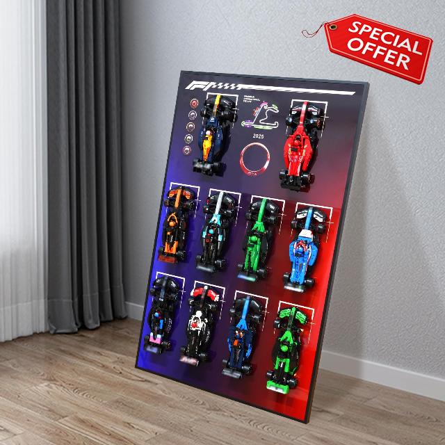 XIU Car Wall Mount with for Lego Speed Champions F1