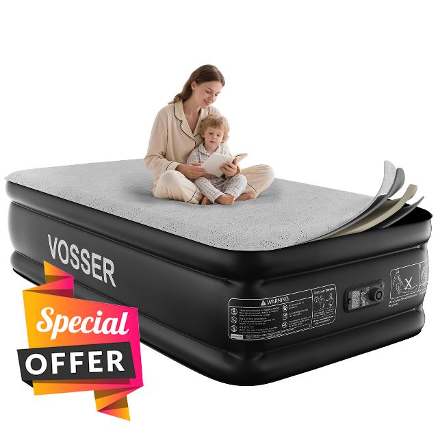 Twin Air Mattress with Built-in Pump