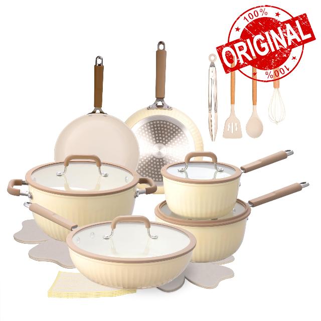 22Pcs Pots and Pans Set Non Stick