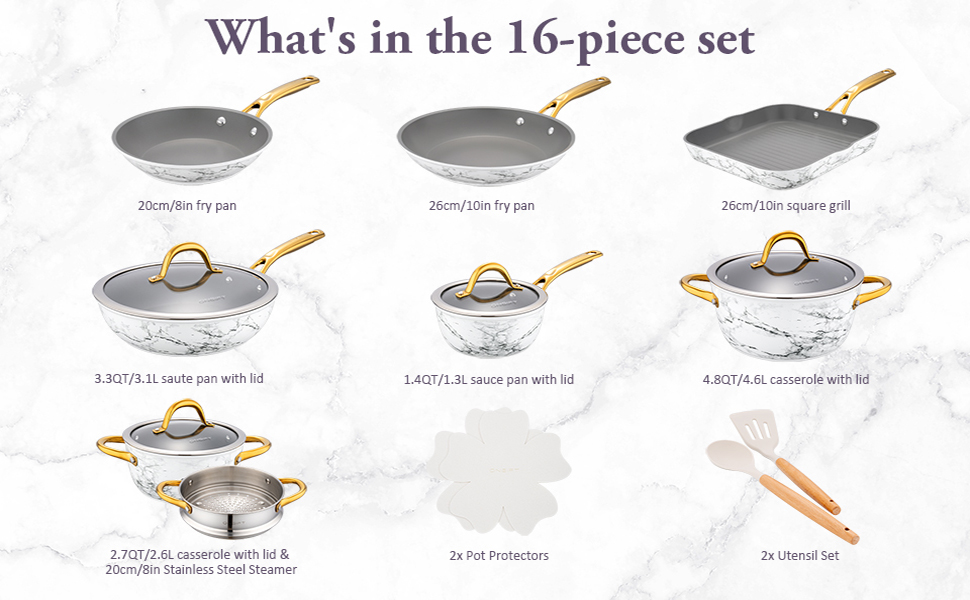 cookware set pan and pots set