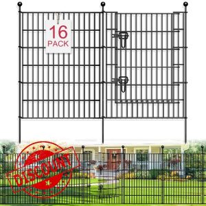 16 Panels Decorative Garden Fence