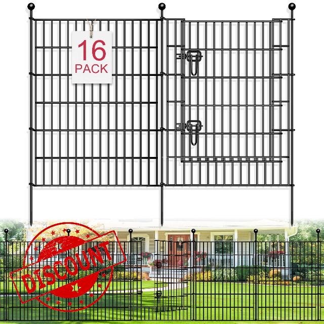 16 Panels Decorative Garden Fence
