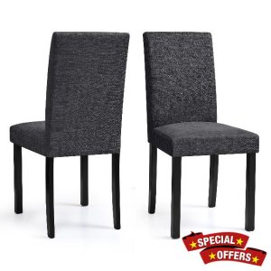 CHUN YI Upholstered Dining Chairs Set of 2