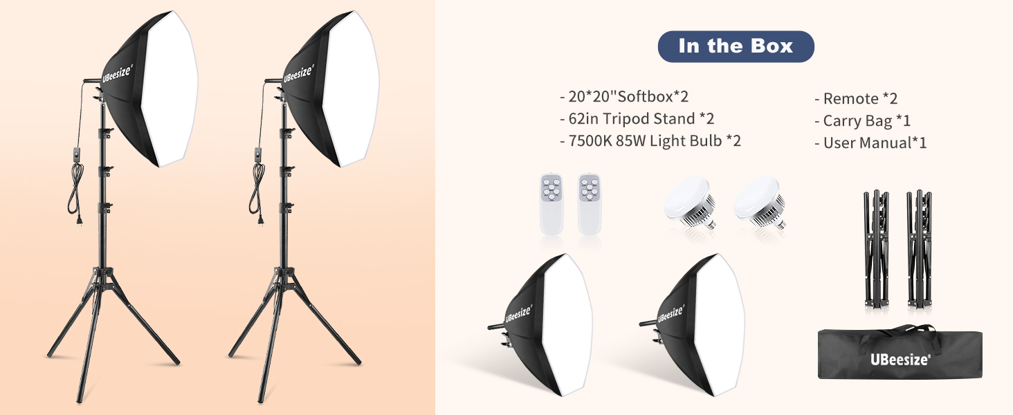 Softbox Photography Lighting Kit