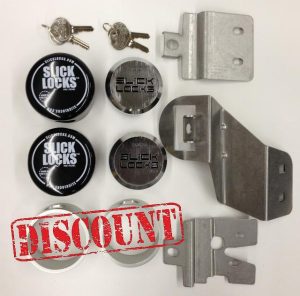 Slick Locks Chevy/Gmc Sliding Door Kit Complete with Spinners