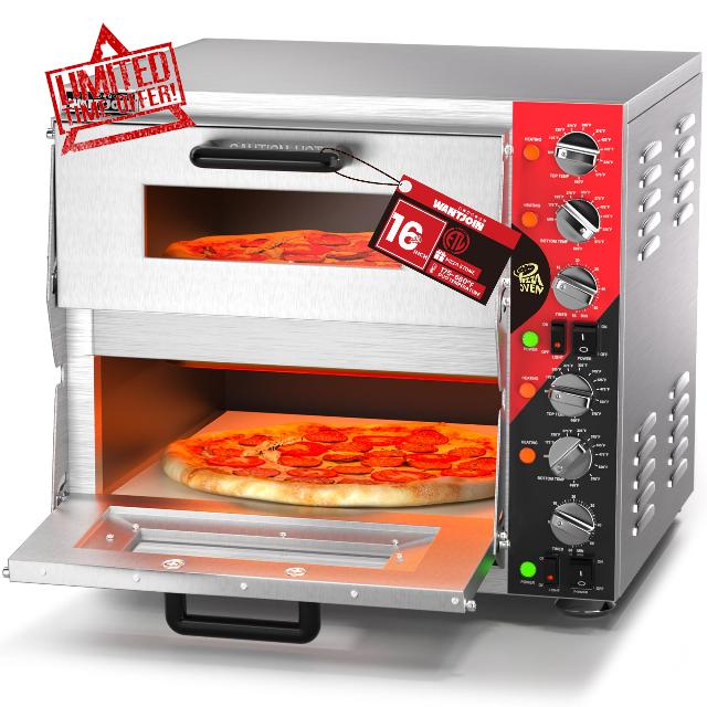 16 Inch Indoor Pizza Oven Countertop - ETL Listed