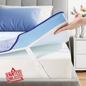 PERLECARE Firm Mattress Topper Full- 3 Inch Memory Foam Bed Topper for Back Pain Relief