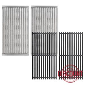 17" Emitter Plates & Grill Grates for Charbroil Tru Infrared 2 Burner Gas Grills 463644220 463632320 463642316 463675016 G362-2100-W1