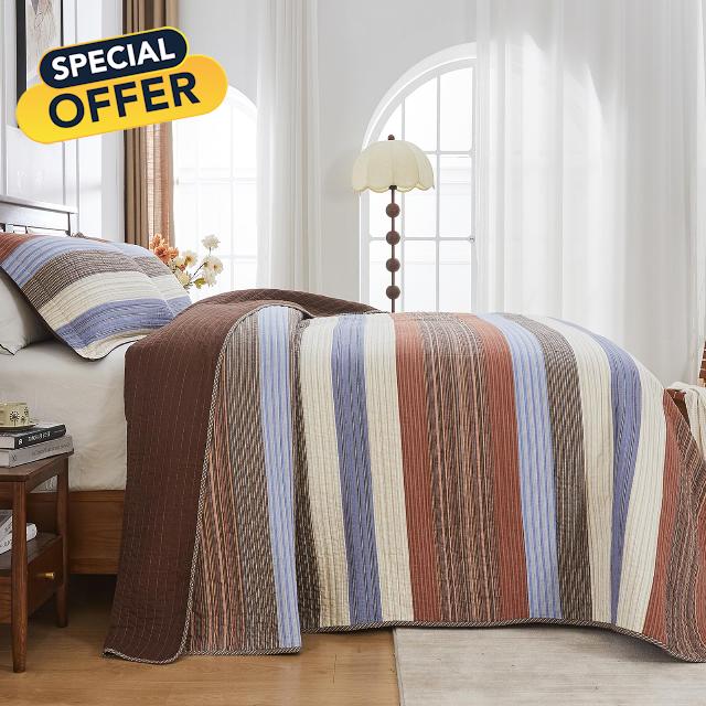 Oversized King Quilt Bedspread Coverlet 120x120