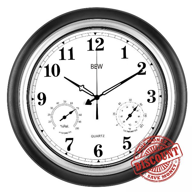 BEW Outdoor Clock Waterproof