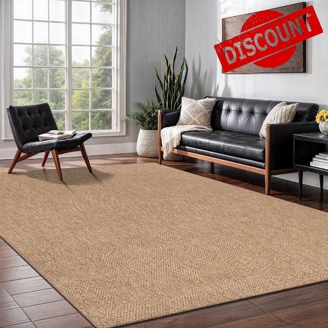 Washable Easy Jute Rug 8x10