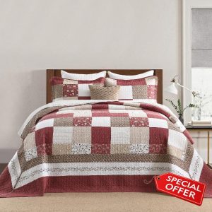 100% Cotton King Bedspread 128"x120"