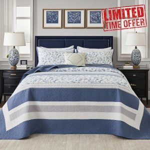 Oversized Quilt Bedspread Coverlet Set