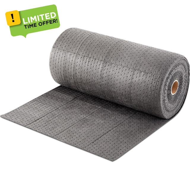 30" W x 150' l Oil Absorbent Mat Roll Oil Pads Absorbs up to 40.2 Gallons Heavyweight Mat Roll for Protecting Home Garage Basement