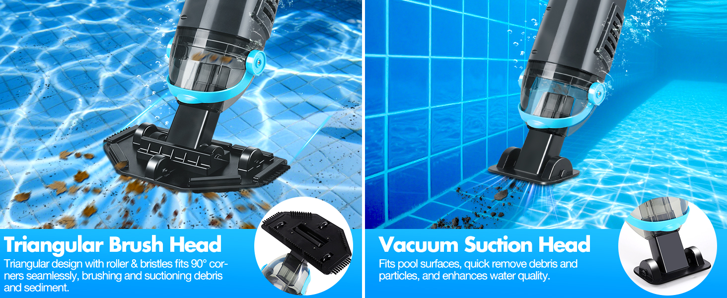 hoseless pool vacuum portable
